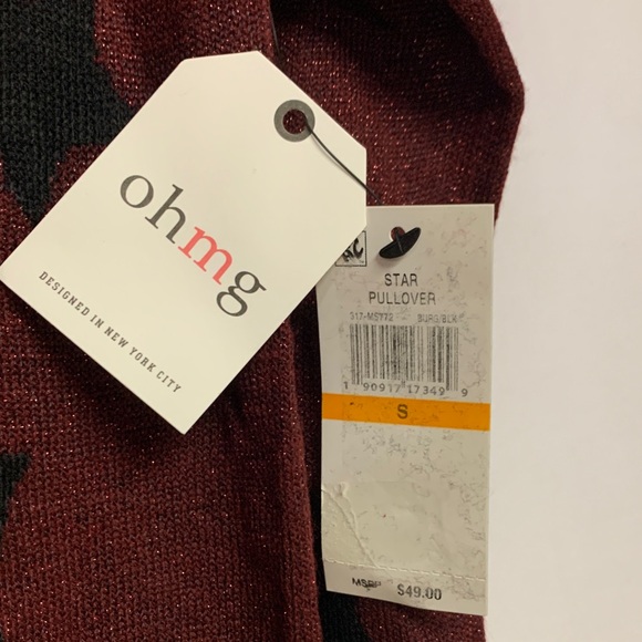 Burgundy Star Sweater - Picture 2 of 11